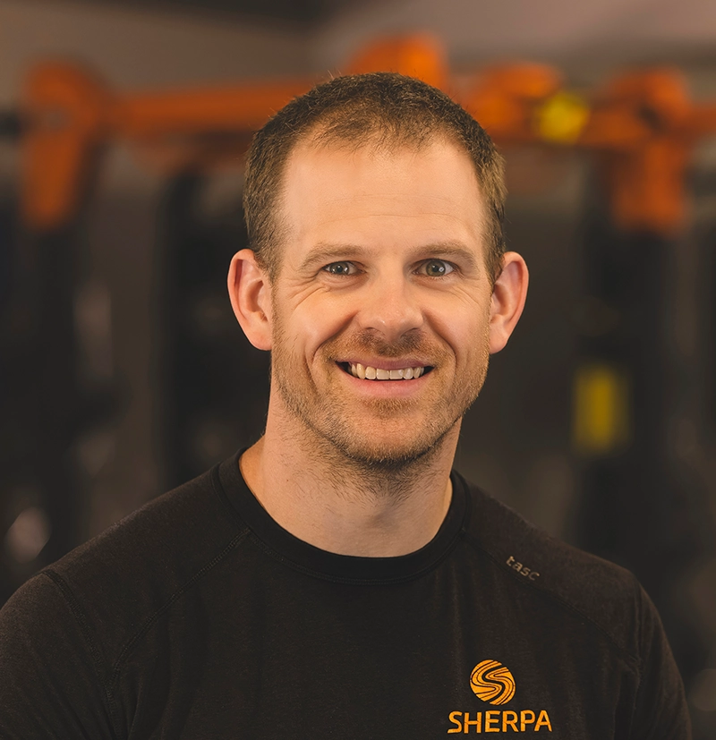 Steve Hendry, coach and trainer at Sherpa Fit in Westport Connecticut providing motivating, results-driven workouts.