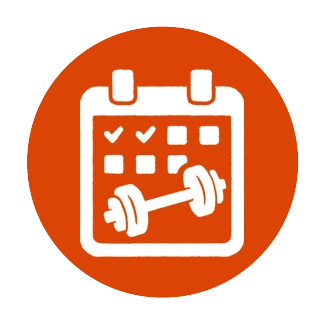 Icon of a calendar symbolizing getting started with a Sherpa personal trainer in Westport CT