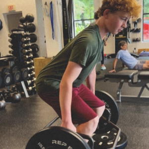 Kid developing power with coached strength work at Sherpa Basecamp in Westport, CT